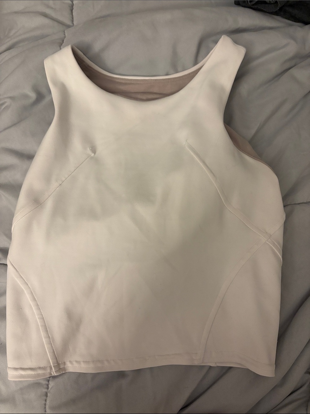 lululemon athletica Sleeveless Cropped Tank - Cream
